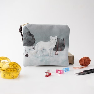 Notions Pouch, Slim Wallet, Notions Bags for Knitting, Travel Wallet Women, Pencil Case, Toiletry Bag, Cardholder, Zipper Pouch, Accessories