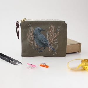 Notions Pouch, Slim Wallet, Notions Bags for Knitting, Travel Wallet Women, Pencil Case, Toiletry Bag, Cardholder, Zipper Pouch, Accessories