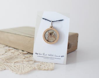 Wooden Stich Marker, Progress Keeper, Beginning of Row Marker, Stitch Marker for Knitting, Animal Illustration, Crochet Marker, Wooden Charm