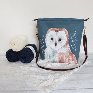 Knitting Project Bag | READY TO SHIP | Yarn Storage Bag, Crochet Project Bag, Project Bag for Knitters, Craft Storage Bag, Knitting Organize