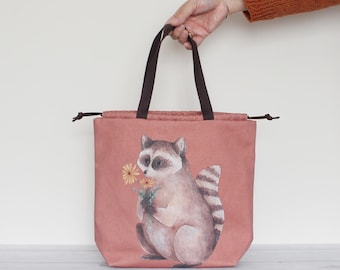 Knitting Project Bag with Handles | READY TO SHIP | Yarn Storage Bag, Crochet Project Bag, Project Bag for Knitters, Craft Storage Bag
