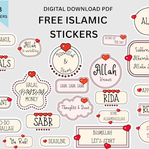 2026 Islamic Planner Printable | Muslim Digital Planner | Hyperlinked |Islamic Journal PDF image 6