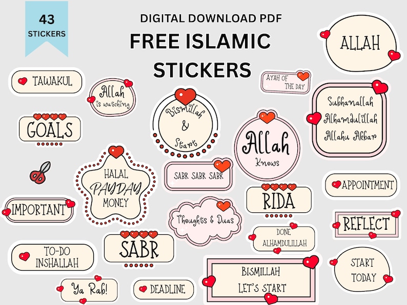 2026 Islamic Planner Printable | Muslim Digital Planner | Hyperlinked |Islamic Journal PDF image 6