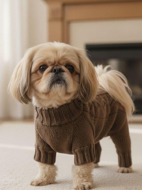 Pullover hund kaschmir