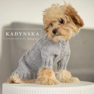 Knitted Dog Sweater Handmade, Soft Everyday Pet Clothing, Custom Outfit for Small Medium Large Dogs