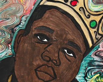 Arte de Biggie Smalls / Retrato en espiral de Notorious B.I.G.