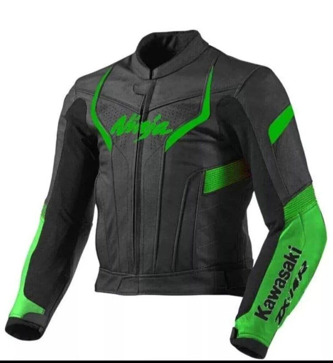 Kawasaki Ninja Motorcycle Jacket: Black & Green Racing Gear - Etsy