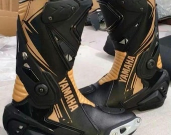 Vtg Alpenstars Leather Tech 4 Motocross 4 Buckle Boots Sz 12 Italian‎ Biker Vtg Alpenstars Leather Tech 4 Motocross 4 Buckle Boots Sz 12  main image 4