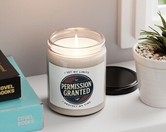 Permission Granted graphic candle | Soy Candle, 9oz