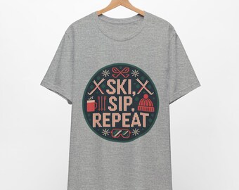 Apres T-Shirt | Fair Isle Winter Tee | Ski Lodge Graphic Top for Snow Lovers