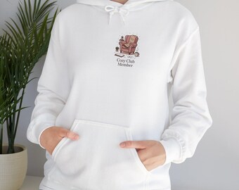 Cozy Hygge Christmas Hoodie | Introvert Holiday Club Sweatshirt for Alone Time