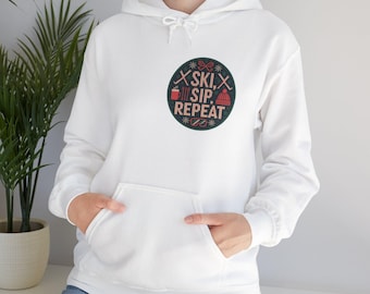 Apres Ski Hoodie Fair Isle Graphic: Cozy Cold Weather Pullover