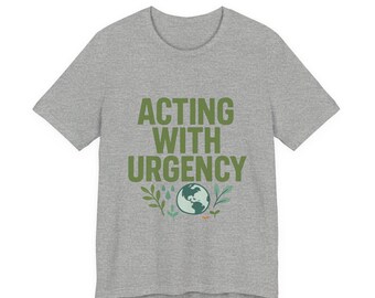 Eco Tee Organic Cotton Shirt: Earth Illustration, Unisex Sustainable Top