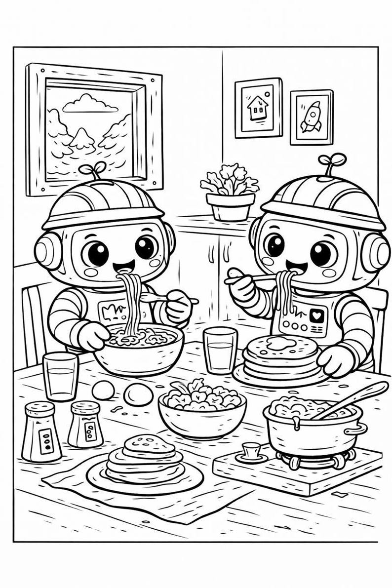 Robot Colouring 10 Pages for Kids, Printable Robot Activity Sheets ...