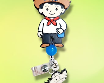 Puerto rico jibaro badge reel ID holder