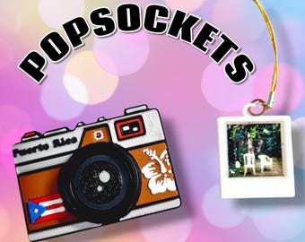 Puerto Rico Camara phone grip and charm.