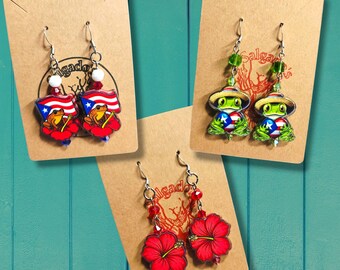 Puerto Rico earings pantallas
