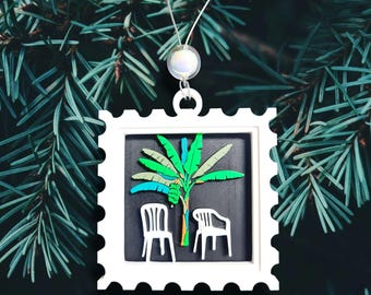 DTMF devi tirar mas fotos adorno de navidad Christmas tree ornaments Bad Bunny