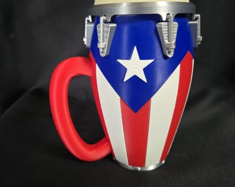 PUERTO RICO flag can cooler 12 oz. with handle