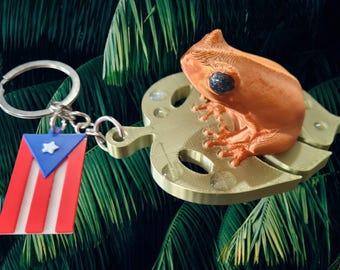 Coqui puerto rico keychain