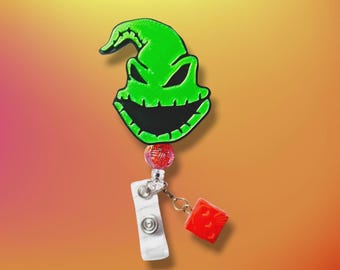 Boogie man oogie green badge reel id