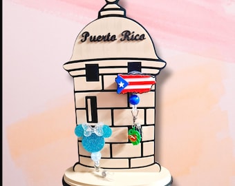 Badge reel display Garita del morro Puerto Rico