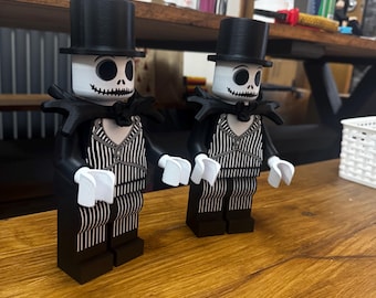 Modelo Lego de Jack Skellington impreso en 3D, 22 cm