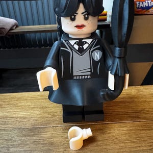 3D Printed wenesday Adam’s Lego Model 22cm image 1