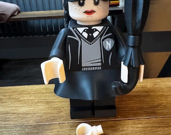 3D Printed wenesday Adam’s  Lego Model 22cm