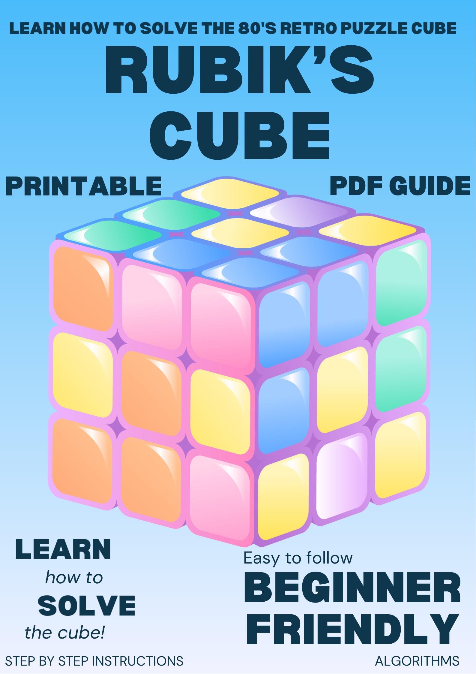 Rubik's Cube Solution Guide: Beginner-friendly Instructions (PDF ...