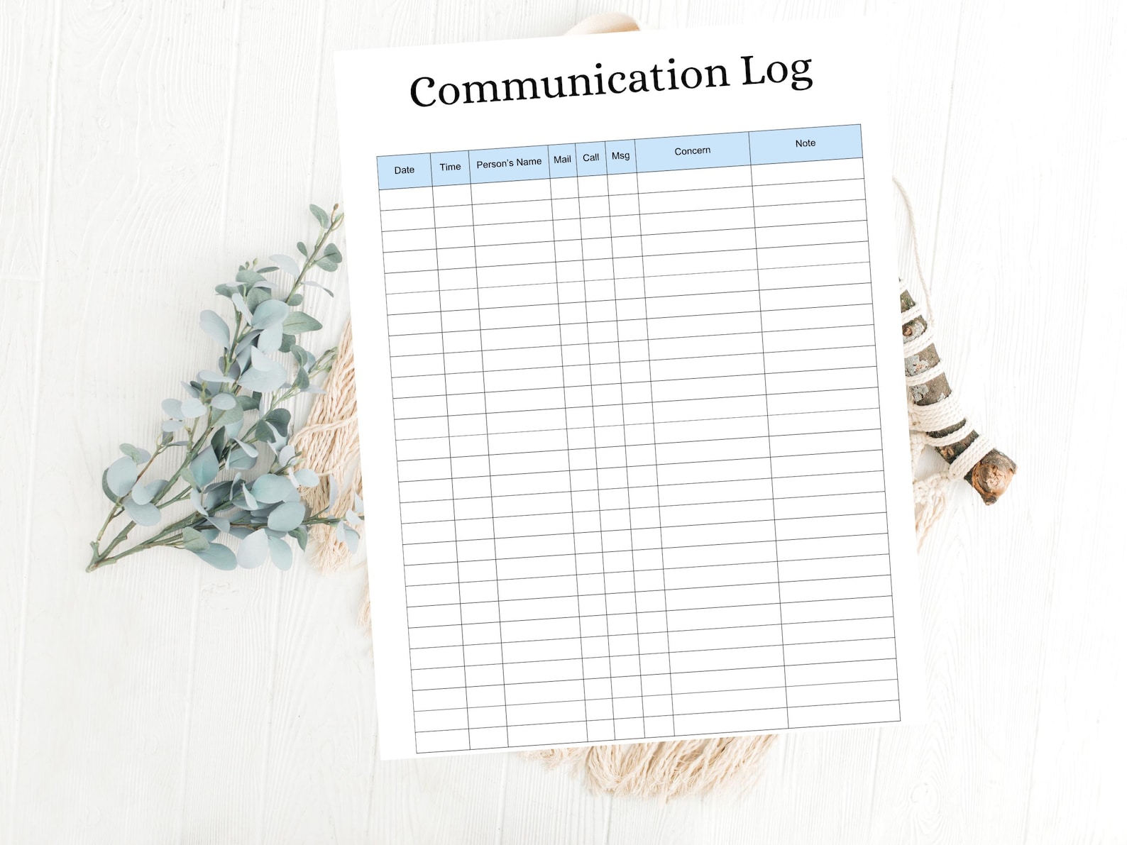 Autistic Log Communication Log, Autism Communication Template, Parent Communication ...
