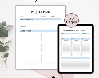 Project Planner Printable, ADHD Work Task Tracker, Project Management PDF, Small Business Organizer, Daily Productivity, Business To Do List