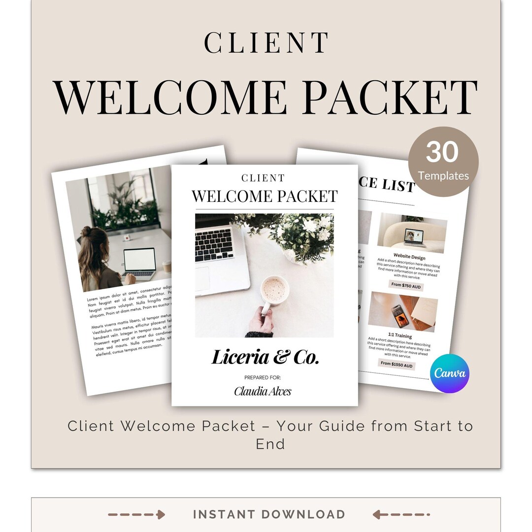 Client Welcome Guide Templates, New Client Onboarding Welcome Pack ...