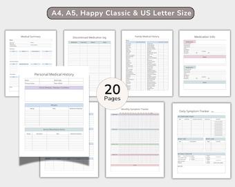 Chronic Illness Health Care Planner, Health Management, Medical Information, Self Care Checklist, Symptoms Tracker, Family Medical History