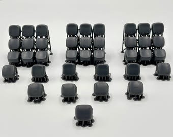 Tough 2000 Resin 3D Printed Choc V1 Keycap and Case Set for Totem Split Keyboard
