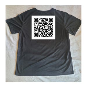 Custom QR coded apperal and keepsakes.