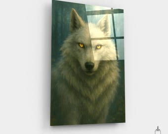 Moro Portrait Canvas, Princess Mononoke Wolf Print, Hayao Miyazaki Poster, Forest Spirit Wall Art, Studio Ghibli Gift for Anime Lovers