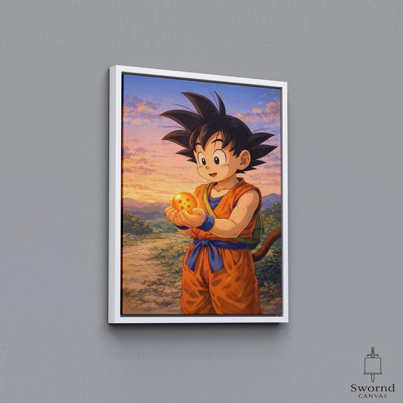 Goku Dragon Ball Poster, Anime Wall Art, Print Canvas, Dragon Ball Gift ...