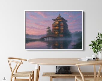 Spirited Away Bath House Canvas Print, Hayao Miyazaki Poster, Studio Ghibli Canvas, Ghibli Gift