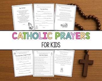Orações Católicas para Crianças | Atividades Interativas e Folhas de Exercícios para Educação Religiosa