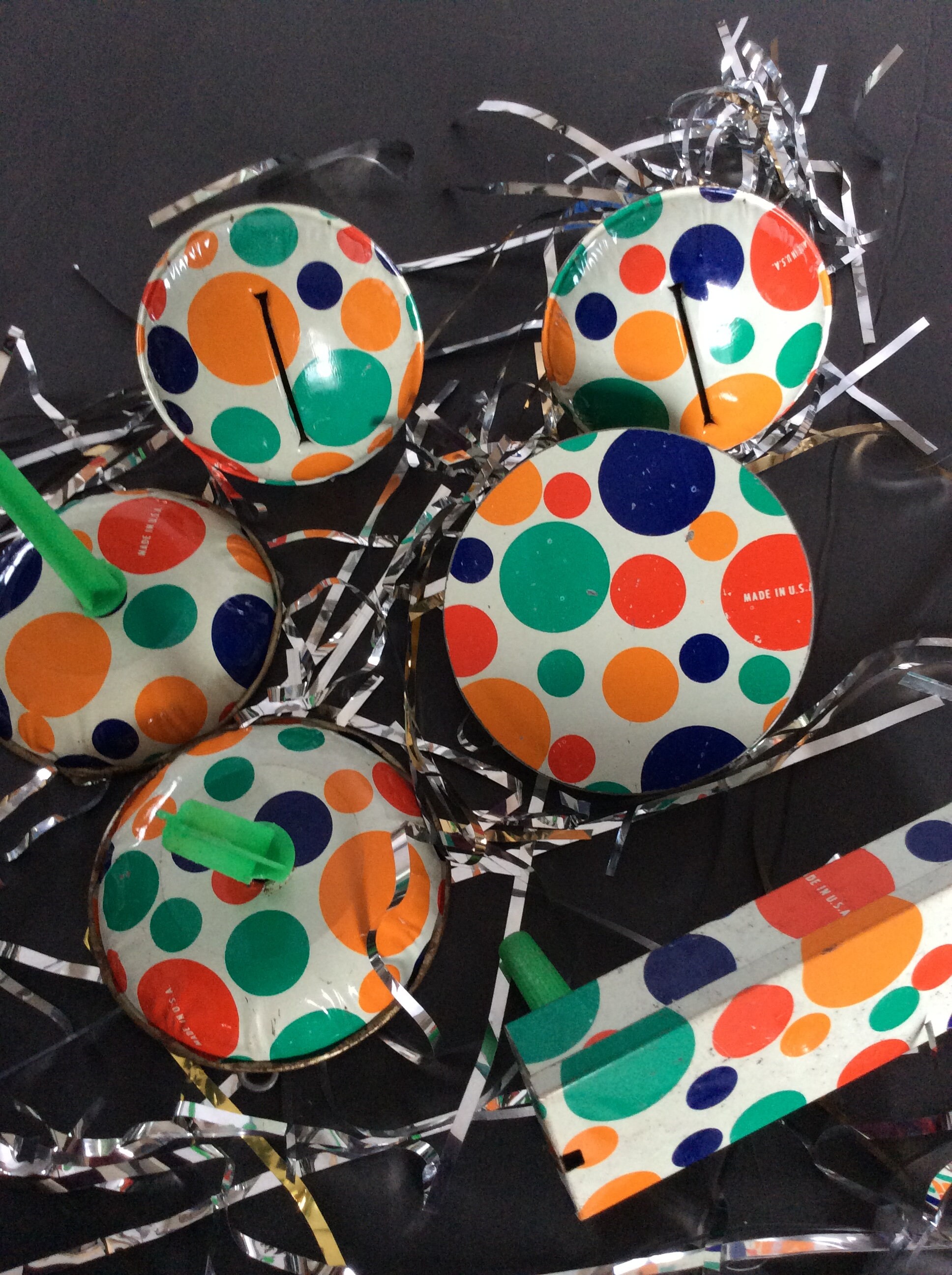 Vintage Noisemaker with Polka Dots | eBay
