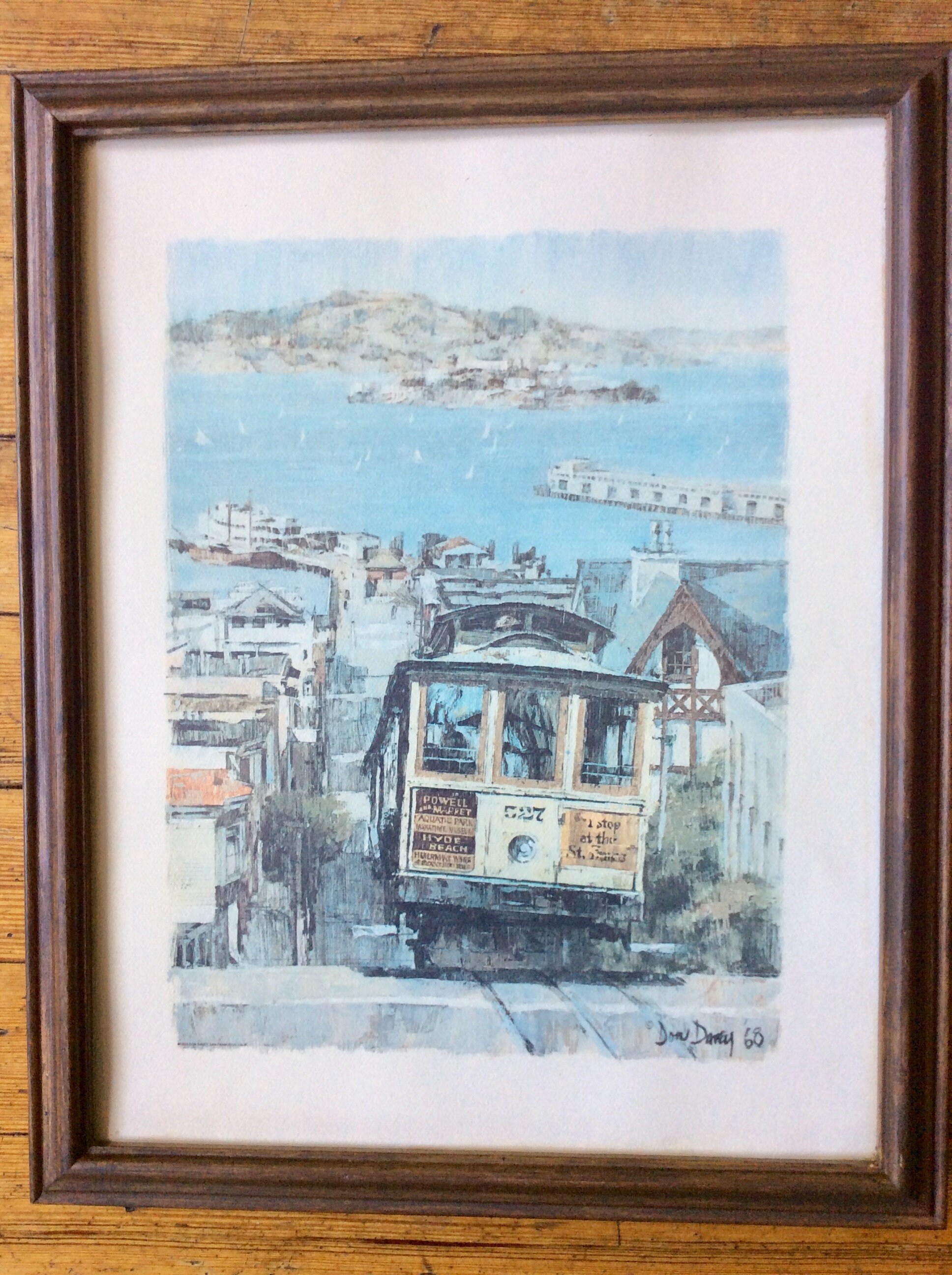 Don Davey 「California St San Francisco」 Don Davey Signed Art Print California Street San Francisco 5