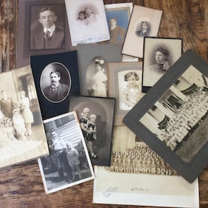 Antique and Vintage Lot of Black and White Photographs/ Sepia Photos/ Wedding Photo/ Military Photo/ Group of Pictures/ Old Photographs