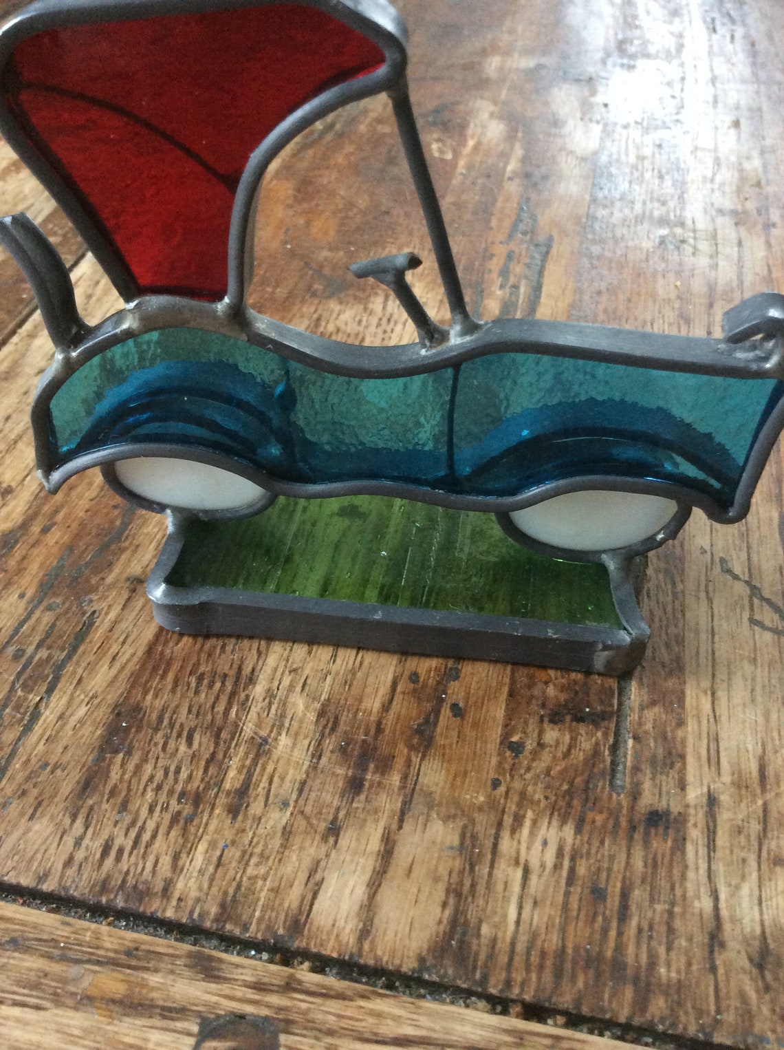 Vintage Stained Glass Model T Car/Hand Crafted Old Fashioned Etsy