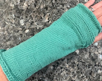 Schreibhandschuhe in mittel teal Bambus -- zum Schreiben, Yoga, iPhone
