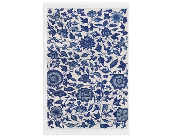 Blue and White Tea Towel