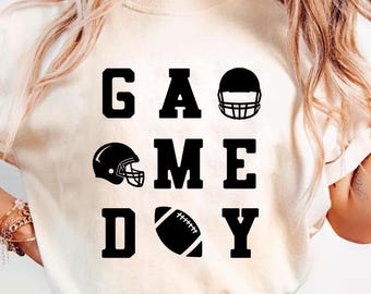 Game Day Svg, Touchdown Svg, voetbalseizoen Svg, College Football Png voor sublimatie, Ballpark Mom Cut-bestand Cricut populaire Png-sublimatie