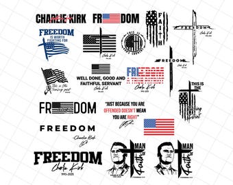 Vrijheid SVG-bundel, Charlie Kirk SVG, vrijheid png, ter nagedachtenis aan Charlie, dit is het keerpunt svg, Justice For Charlie Kirk, Freedom svg