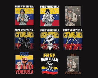 Paquete PNG gratuito de Venezuela, diseño de la bandera del orgullo venezolano, gráfico de herencia latina, descarga digital instantánea