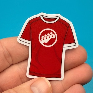 Bass Guitar Ringer T sticker! Single sticker from the Scott Pilgrim Sticker Pack!